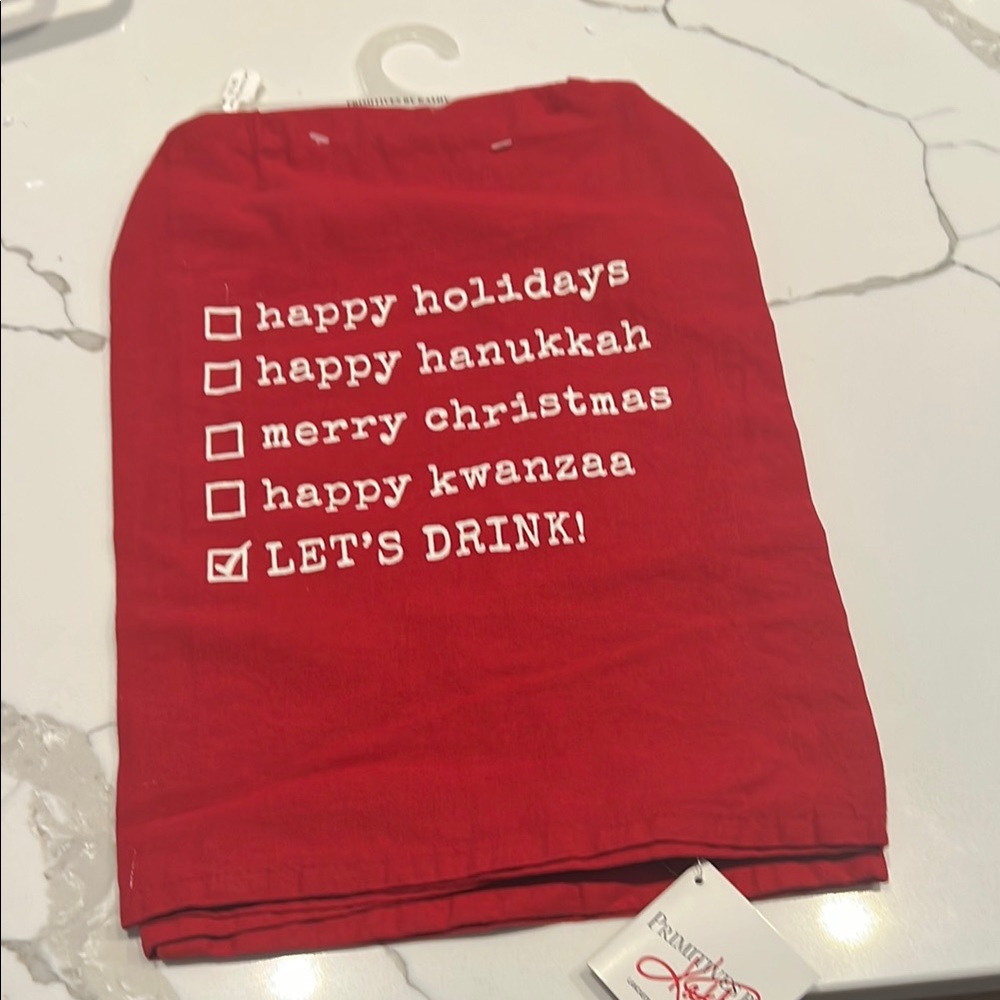 Primitives by Kathy Red Holiday Towel